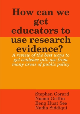 Book cover for How can we get educators to use research evidence?