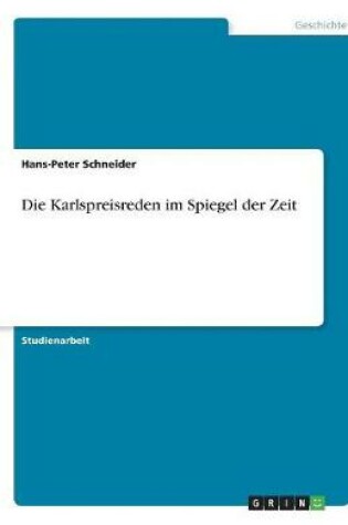 Cover of Die Karlspreisreden im Spiegel der Zeit