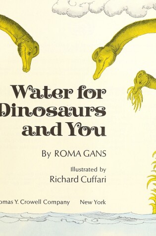 Cover of Water for Dinosaurs and You