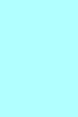 Cover of Journal Neon Light Blue Color Simple Plain Blue