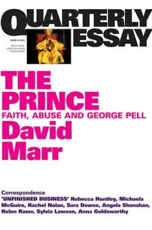 Cover of Quarterly Essay 51 the Prince