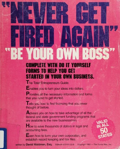 Book cover for Never Get Fired Again