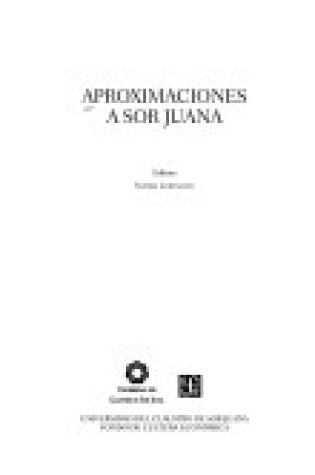 Cover of Aproximaciones a Sor Juana