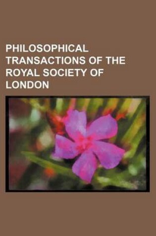 Cover of Philosophical Transactions of the Royal Society of London Volume 31-33