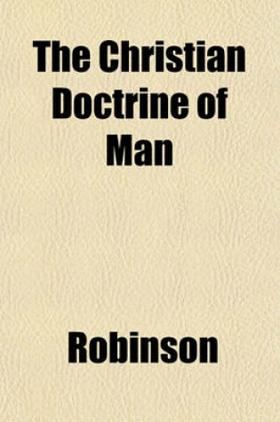 Cover of The Christian Doctrine of Man