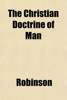 Book cover for The Christian Doctrine of Man