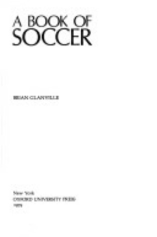Cover of A Book of Soccer