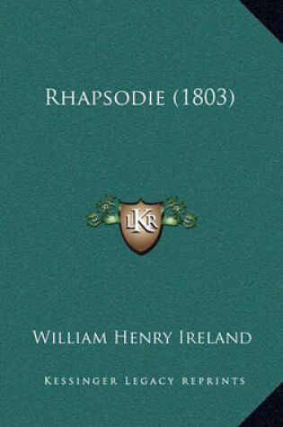 Cover of Rhapsodie (1803)