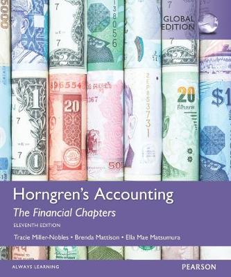 Book cover for Horngren's Accounting, The Managerial Chapters and The Financial Chapters, Global Edition