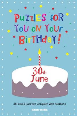 Book cover for Puzzles for you on your Birthday - 30th June