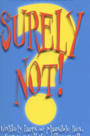 Cover of Surely Not