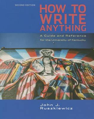 Book cover for Cp How to Write Anything 2e U Kentucky