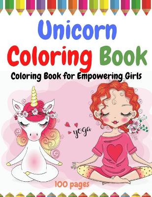 Book cover for Unicorns Coloring Book