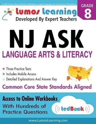 Book cover for NJ Ask Practice Tests and Online Workbooks