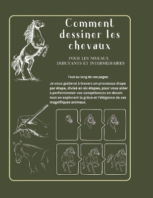 Book cover for Comment dessiner les chevaux pour les niveaux débutants et intermédiaires