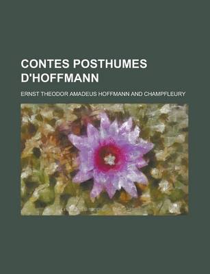 Book cover for Contes Posthumes D'Hoffmann