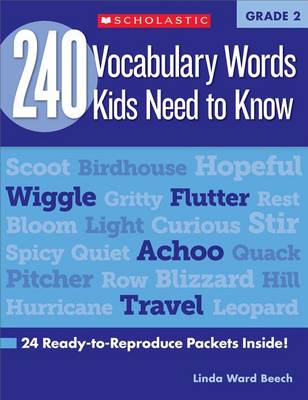 Book cover for 240 Vocabulary Words Kids Need to Know: Grade 2