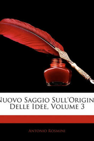 Cover of Nuovo Saggio Sull'origine Delle Idee, Volume 3