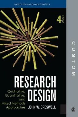 Cover of Custom: Cec Edition Research Design 4e