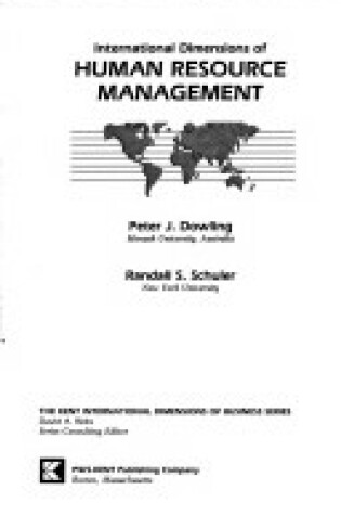 Cover of The International Dimensions of Human Resource Management