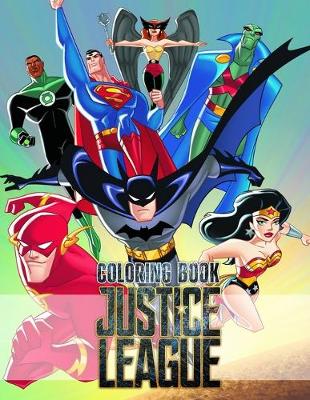 Book cover for Justice League Coloring Book