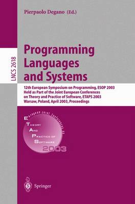 Cover of Programming Languages and Systems