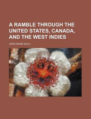 Book cover for A Ramble Through the United States, Canada, and the West Indies