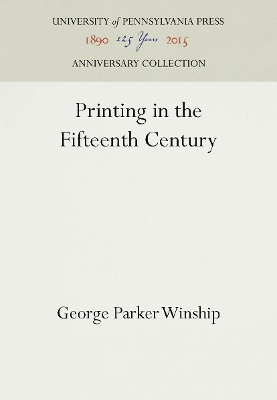 Cover of Printing in the Fifteenth Century