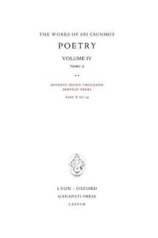 Cover of Poetry IV, tome 2