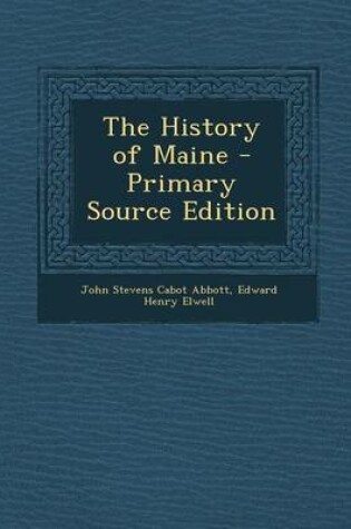 Cover of The History of Maine