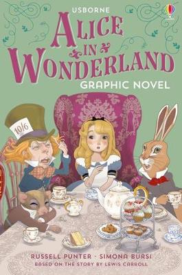 Book cover for Alice in Wonderland Graphic Novel