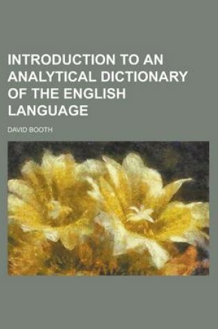 Cover of Introduction to an Analytical Dictionary of the English Language