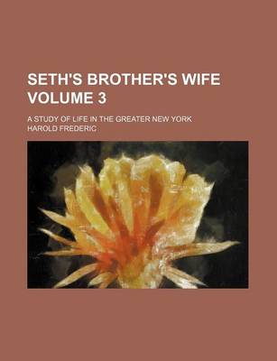 Book cover for Seth's Brother's Wife; A Study of Life in the Greater New York Volume 3