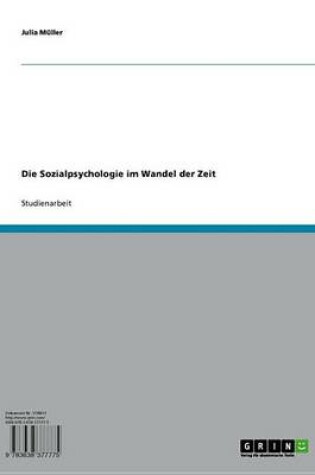 Cover of Die Sozialpsychologie Im Wandel Der Zeit
