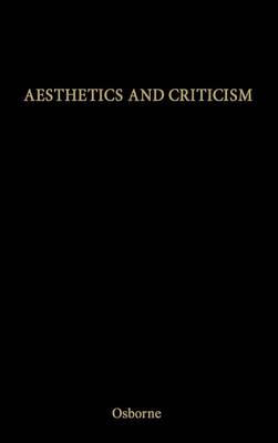 Book cover for Aesthetics and Criticism