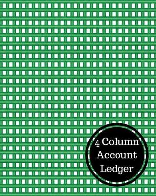 Book cover for 4 Column Account Ledger