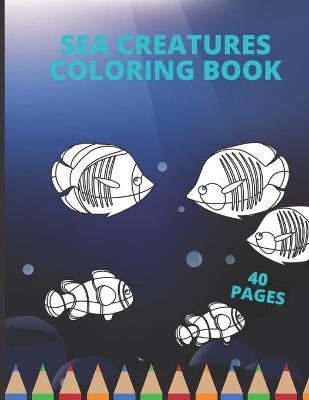 Book cover for Sea Creatures Coloring Book