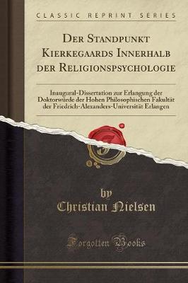 Book cover for Der Standpunkt Kierkegaards Innerhalb Der Religionspsychologie