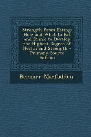 Cover of Strength from Eating