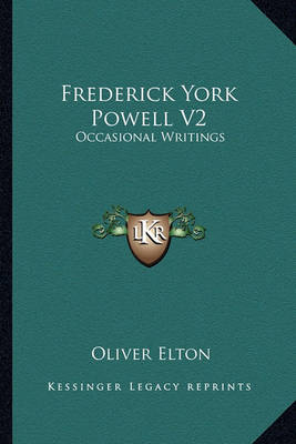 Book cover for Frederick York Powell V2