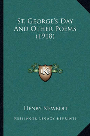 Cover of St. George's Day and Other Poems (1918)