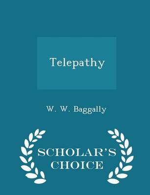 Book cover for Telepathy - Scholar's Choice Edition