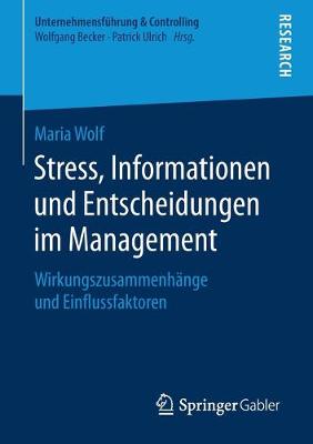 Book cover for Stress, Informationen und Entscheidungen im Management