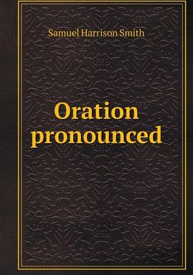 Book cover for Oration pronounced