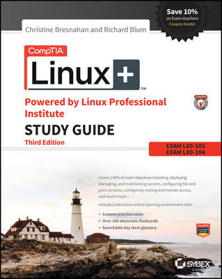 Book cover for CompTIA Linux+ Powered by Linux Professional Institute Study Guide