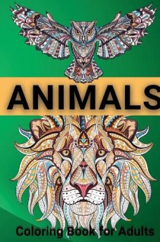 Cover of Animals Coloring Book for Adults