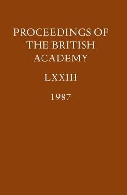 Book cover for Proceedings: Vol. LXXIII (1987)