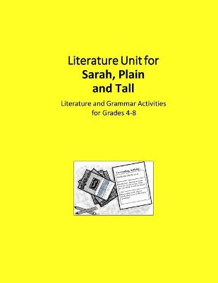 Book cover for Literature Unit for Sarah, Plain and Tall