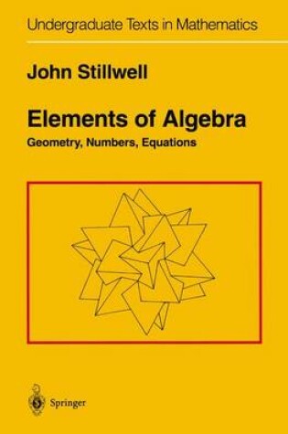 Cover of Elements of Algebra