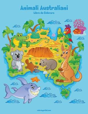 Cover of Animali Australiani Libro da Colorare 1